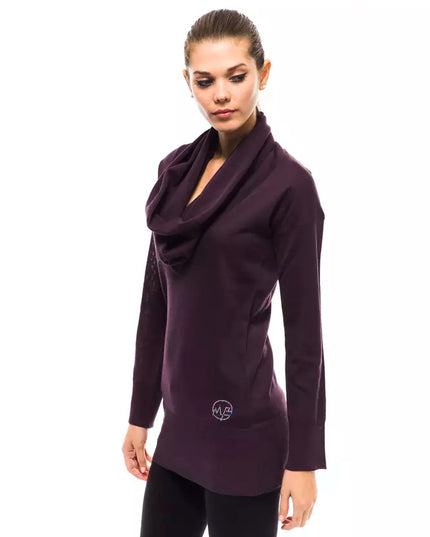 Montana Blu Purple Wool Women Sweater