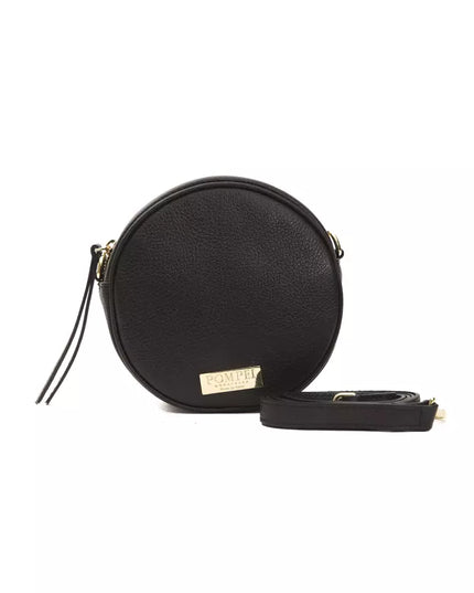 Pompei Donatella Black Leather Women Crossbody Bag