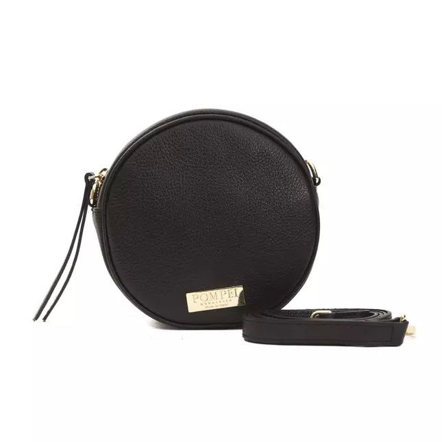 Pompei Donatella Black Leather Women Crossbody Bag