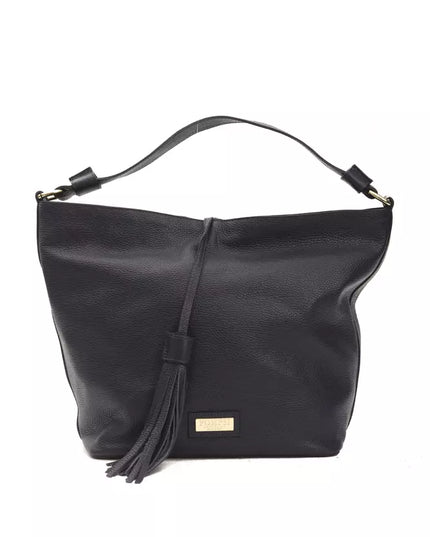 Pompei Donatella Gray Leather Women Shoulder Bag