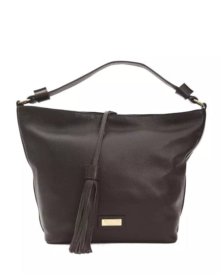 Pompei Donatella Brown Leather Women Shoulder Bag