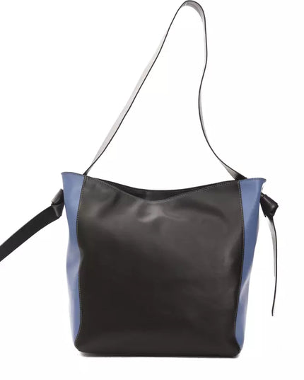 Pompei Donatella Black Leather Women Shoulder Bag