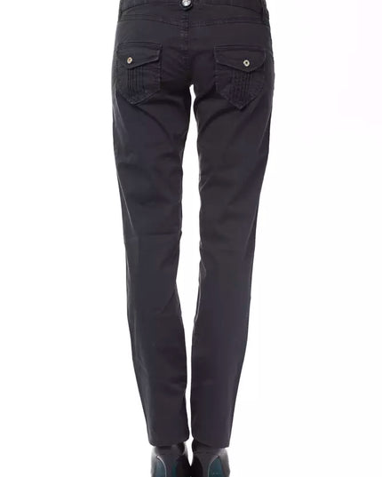 Ungaro Fever Blue Cotton Women's Pant