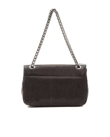Pompei Donatella Black Leather Women Crossbody Bag
