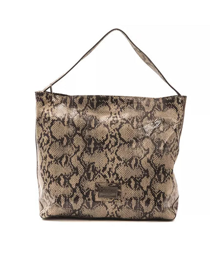 Pompei Donatella Brown Leather Women Shoulder Bag