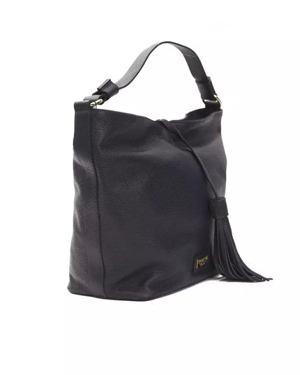 Pompei Donatella Gray Leather Women Shoulder Bag