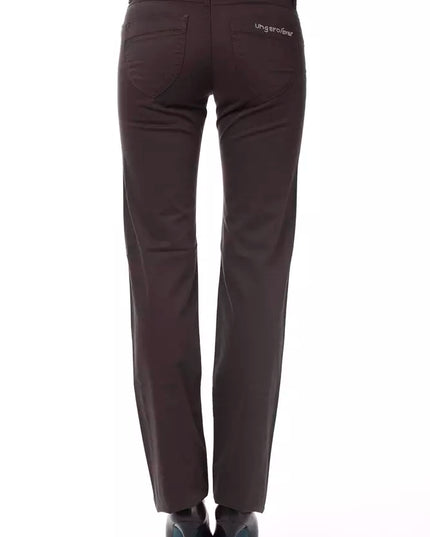 Ungaro Fever Brown Cotton Women's Pants