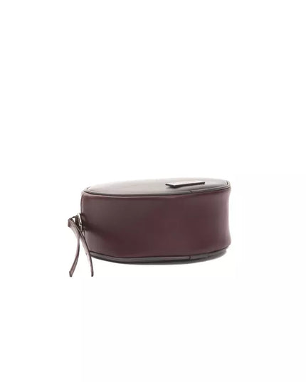 Pompei Donatella Burgundy Leather Crossbody Bag