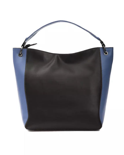 Pompei Donatella Black Leather Women Shoulder Bag