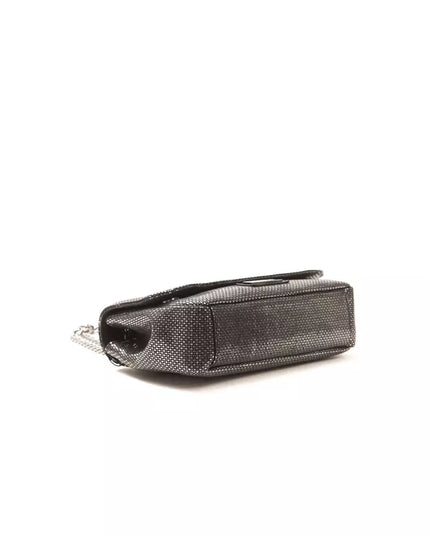 Pompei Donatella Gray Leather Women Crossbody Bag