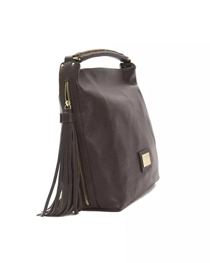 Pompei Donatella Brown Leather Women Shoulder Bag