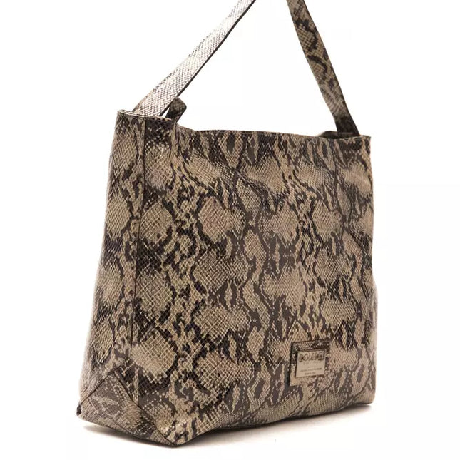 Pompei Donatella Brown Leather Women Shoulder Bag