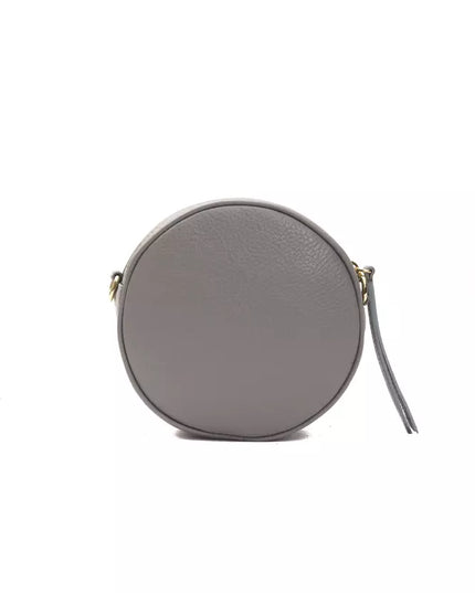 Pompei Donatella Gray Leather Women Crossbody Bag
