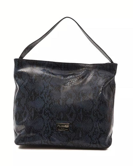 Pompei Donatella Blue Leather Women Shoulder Bag