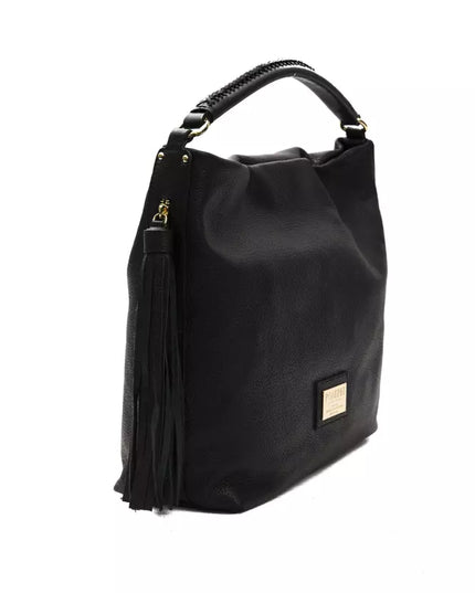 Pompei Donatella Black Leather Women Shoulder Bag
