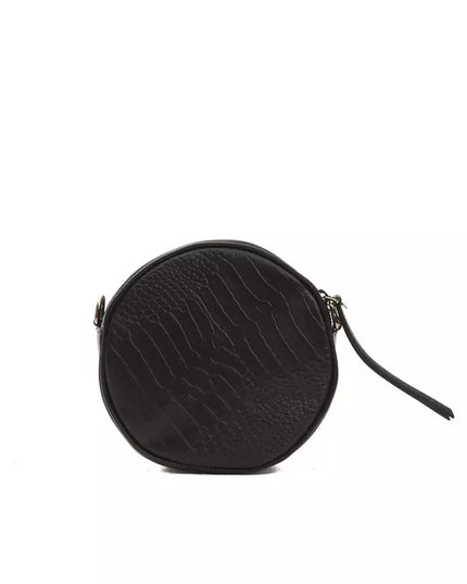 Pompei Donatella Black Leather Women Crossbody Bag