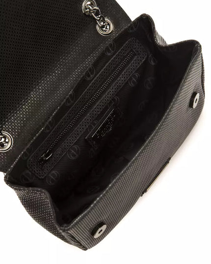 Pompei Donatella Black Leather Women Crossbody Bag