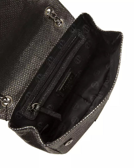 Pompei Donatella Gray Leather Women Crossbody Bag