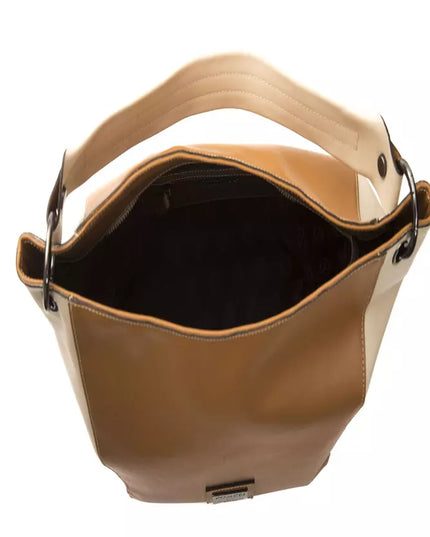 Pompei Donatella Brown Leather Women Shoulder Bag