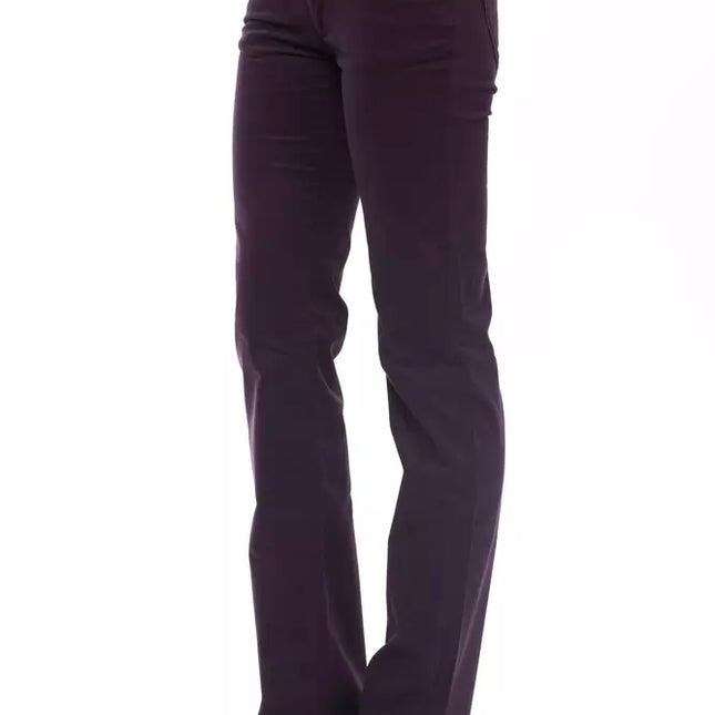 Ungaro Fever Purple Cotton Women Pant