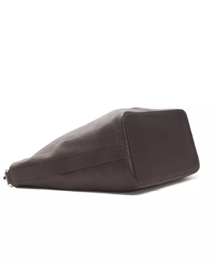 Pompei Donatella Brown Leather Women Shoulder Bag