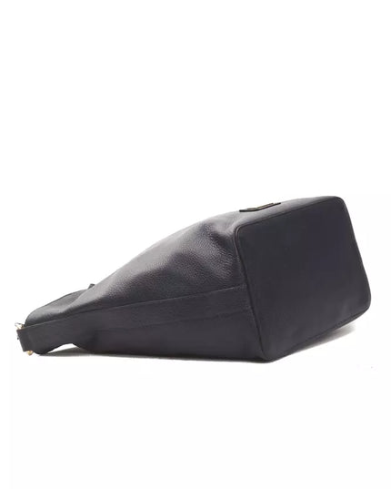 Pompei Donatella Gray Leather Women Shoulder Bag