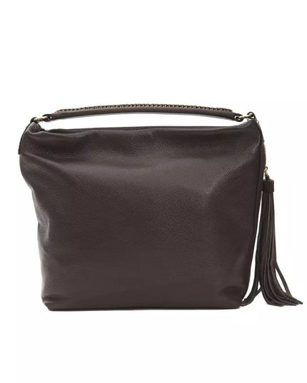 Pompei Donatella Brown Leather Women Shoulder Bag