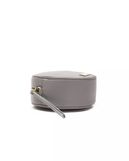 Pompei Donatella Gray Leather Women Crossbody Bag