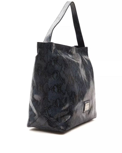 Pompei Donatella Blue Leather Women Shoulder Bag