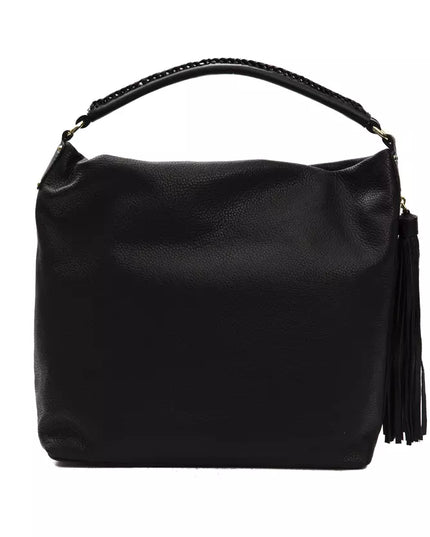 Pompei Donatella Black Leather Women Shoulder Bag