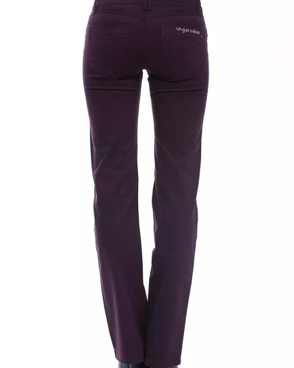 Ungaro Fever Purple Cotton Women Jeans