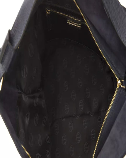 Pompei Donatella Gray Leather Women Shoulder Bag