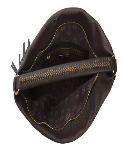 Pompei Donatella Brown Leather Women Shoulder Bag
