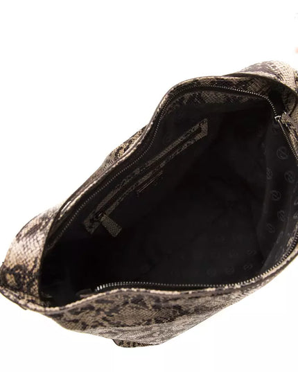 Pompei Donatella Brown Leather Women Shoulder Bag