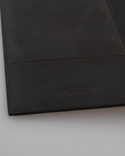A.G. Spalding & Bros Black Leather Bifold Travel Holder Logo Wallet