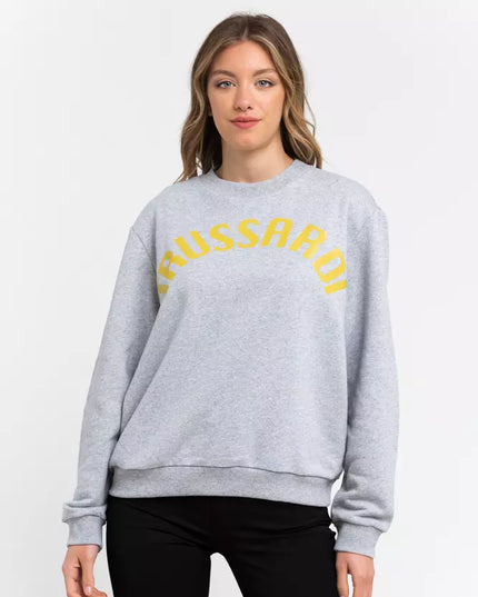 Trussardi Gray Cotton Women Sweatshirt