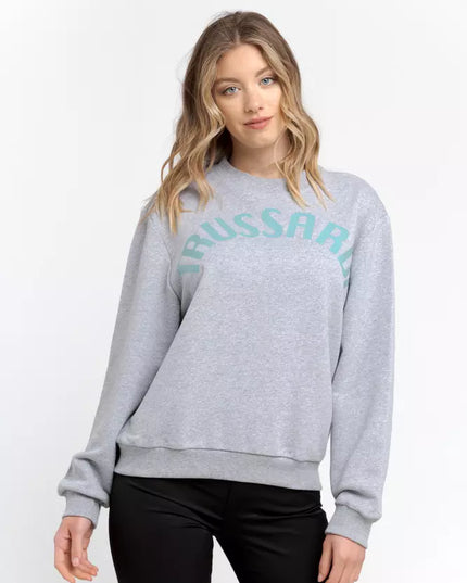 Trussardi Gray Cotton Women Sweatshirt