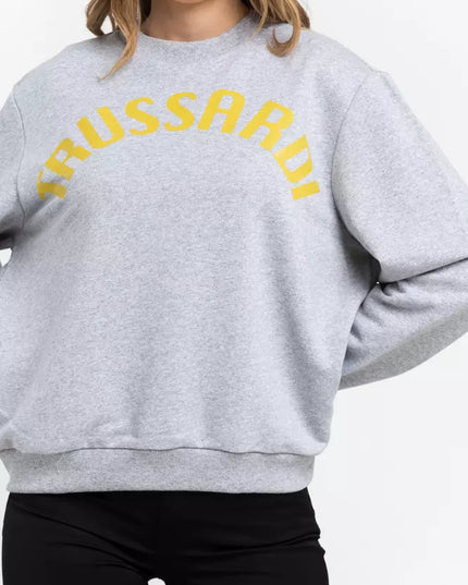Trussardi Gray Cotton Women Sweatshirt
