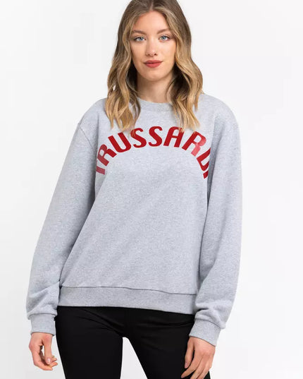 Trussardi Gray Cotton Women Sweatshirt