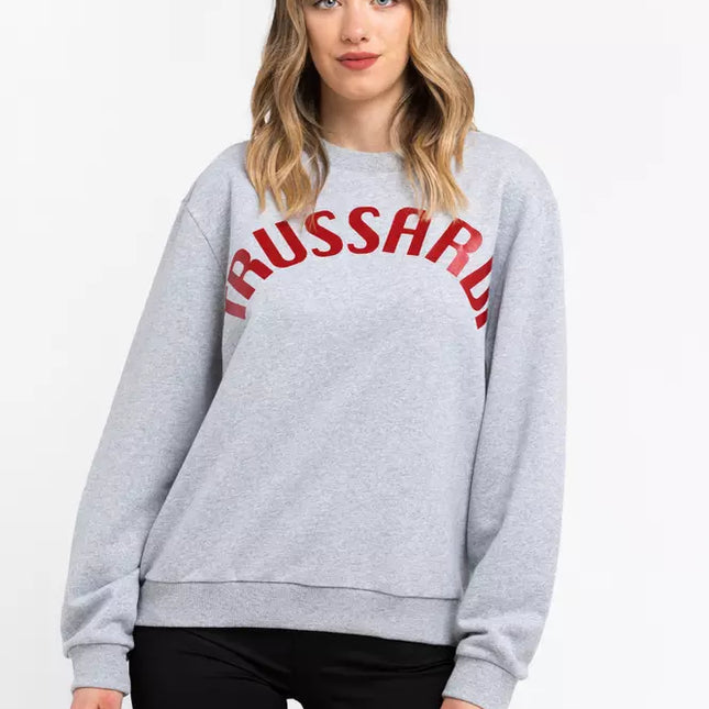 Trussardi Gray Cotton Women Sweatshirt