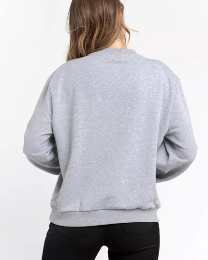 Trussardi Gray Cotton Women Sweatshirt