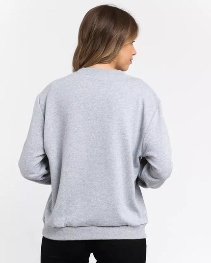 Trussardi Gray Cotton Women Sweatshirt