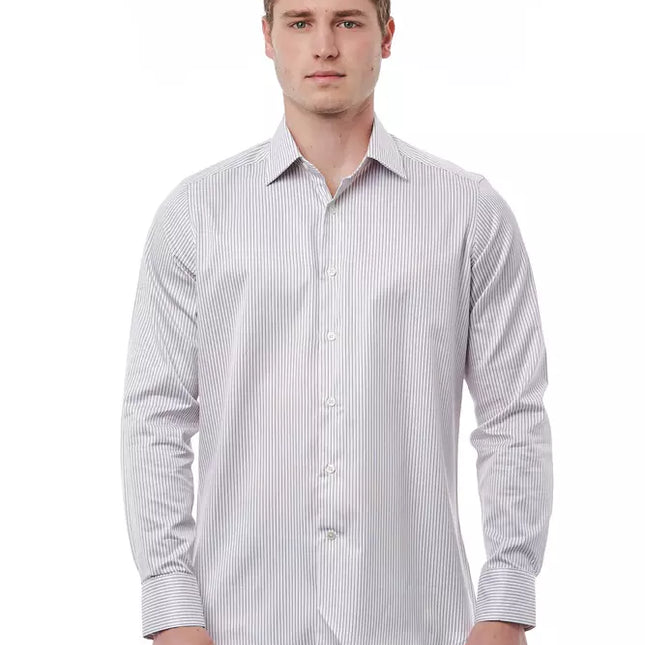 Bagutta White Cotton Men's Shirt