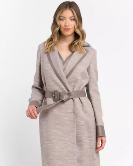 Trussardi Beige Cotton Women Coat