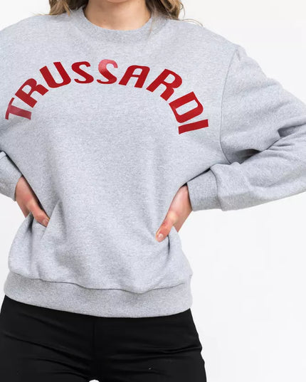 Trussardi Gray Cotton Women Sweatshirt