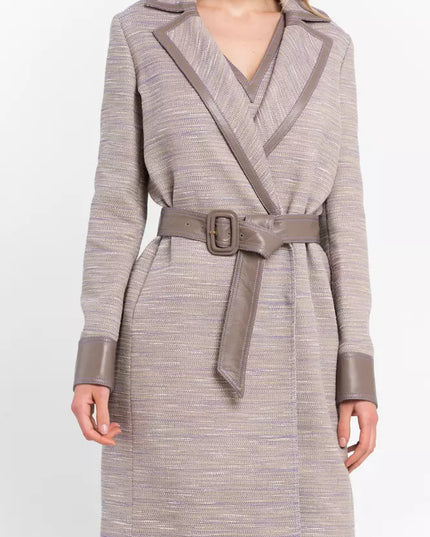 Trussardi Beige Cotton Women Coat
