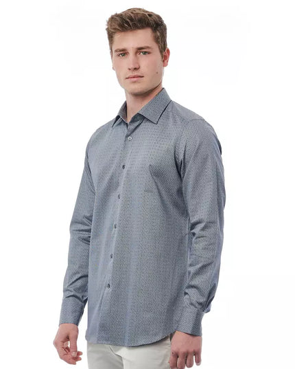Bagutta Black Cotton Men Shirt