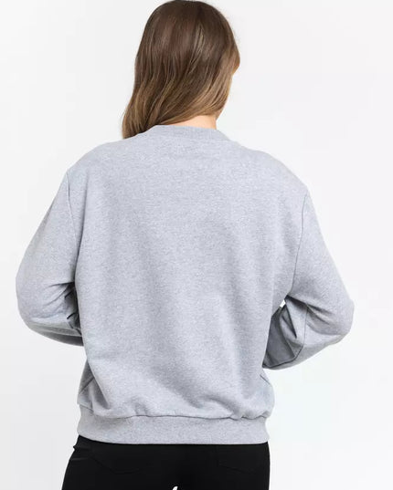 Trussardi Gray Cotton Women Sweatshirt