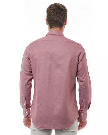 Bagutta Red Cotton Men Shirt
