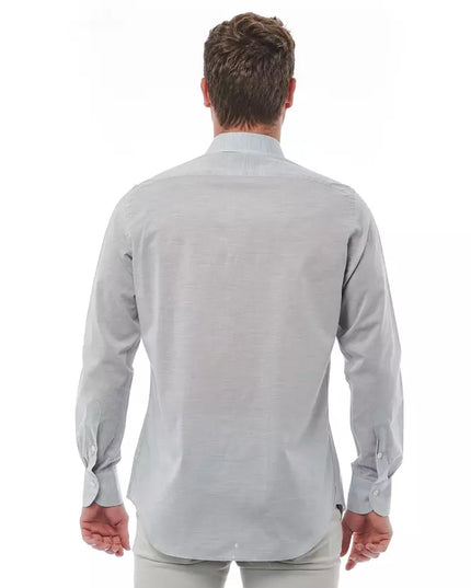 Bagutta Gray Cotton Men Shirt